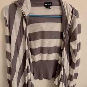 White & Gray Cardigan